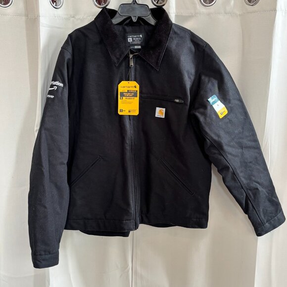 Carhartt Mens Jacket XL Detroit Duck Blanket Lined Black 013828-M